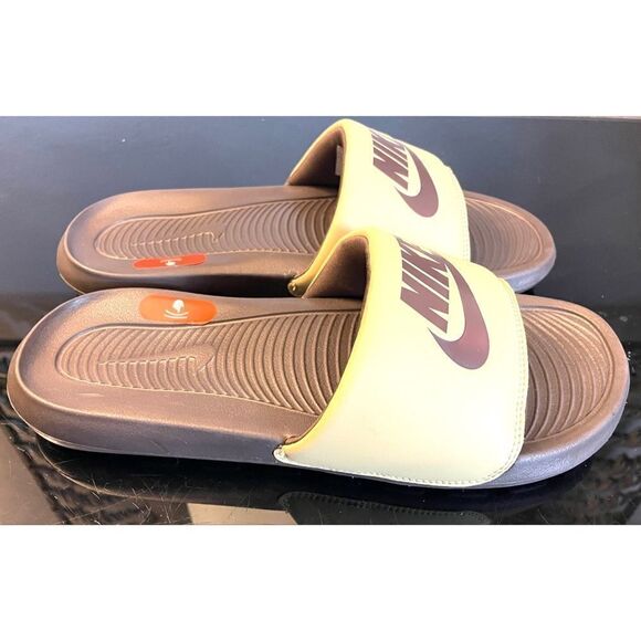 Nike Victori One Slide Wheat Grass Baroque Brown CN9675-701 Men 8 NWOB - Picture 6 of 10